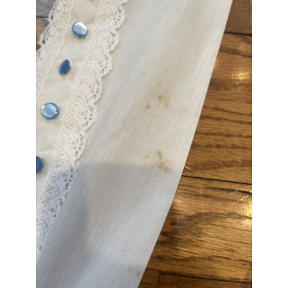 Vintage Gunne Sax Jessica By Jessica San Francisco 1970’s Size 9 White Frilly - Picture 7 of 16